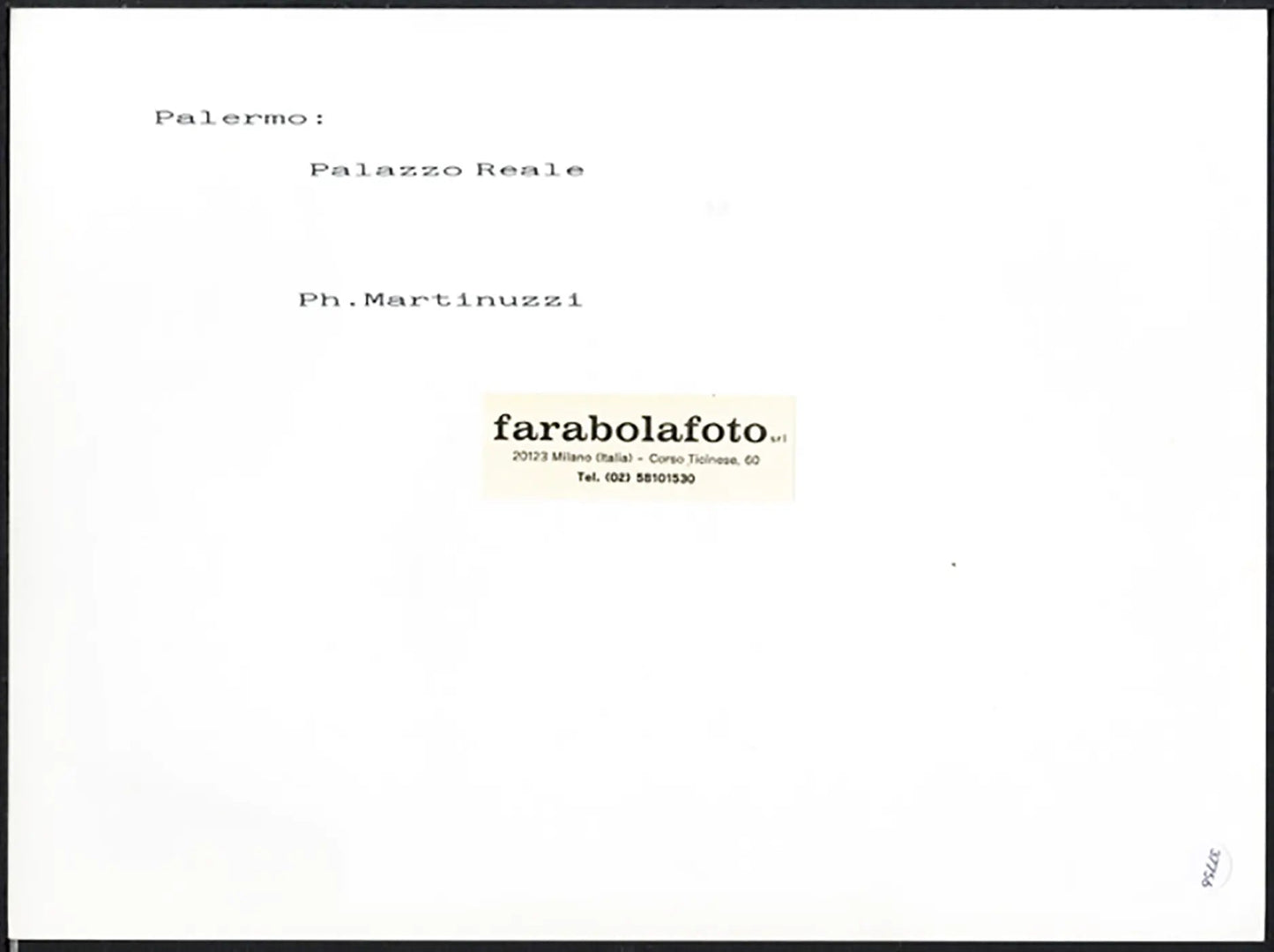 Palazzo Reale Palermo anni 90 Ft 37756 - Stampa 24x18 cm - Farabola Stampa ai sali d'argento