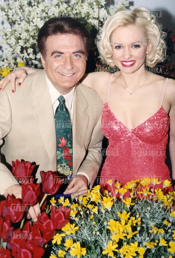 Paolo Limiti e Justine Mattera, anni 2000 - Farabola Immagine digitale