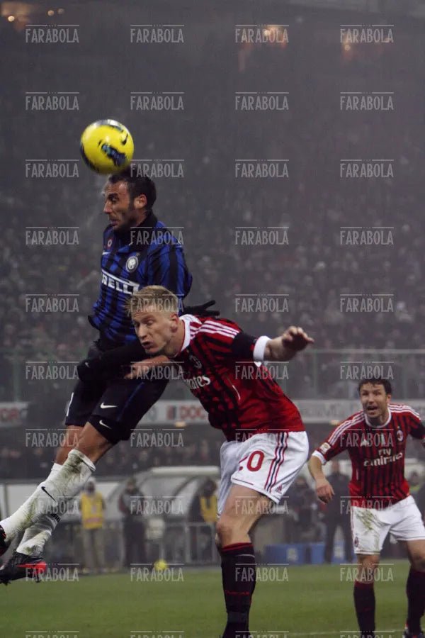 Pazzini e Abate, Milan vs Inter, 2012 - Farabola Immagine digitale