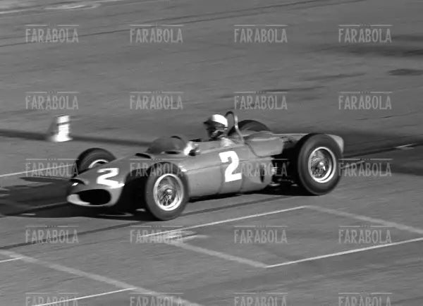 Phil Hill su Ferrari, Gp di Monza, 1961 - Farabola Immagine digitale