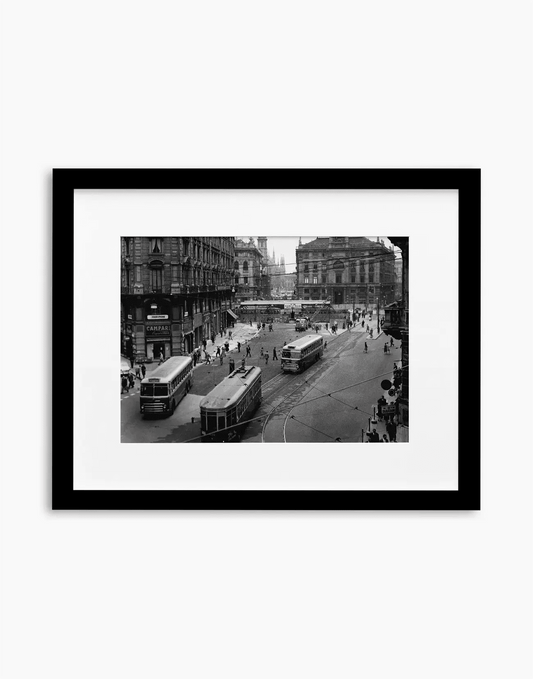 Piazza Cordusio, Milano 1960 - Farabola WhiteWall App Product