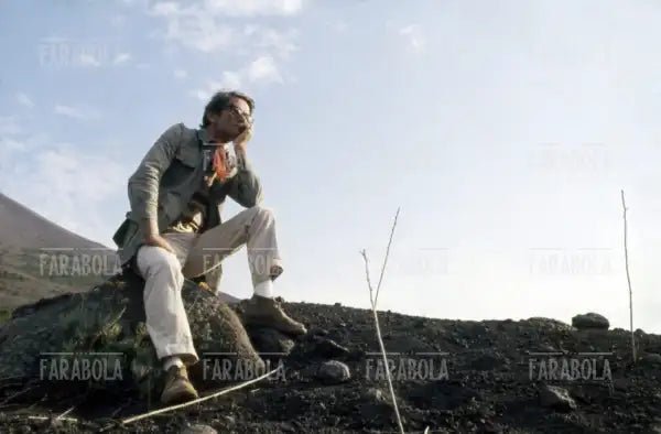 Pier Paolo Pasolini sul set del film Il Decameron, 1971 - Farabola Immagine digitale
