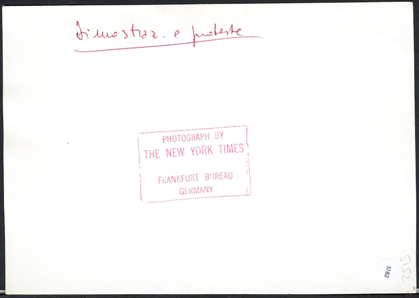 Protesta contro la bomba atomica Germania 1960 Ft 5182 - Stampa 20x15 cm - Farabola Stampa ai sali d'argento