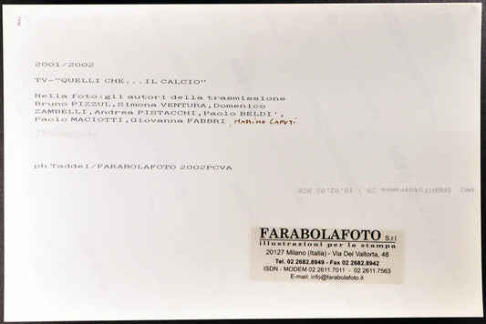 Quelli che il calcio 2001 Ft 2882 - Stampa 20x30 cm - Farabola Stampa digitale