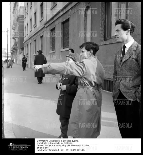 Rapina di via Osoppo, il fiume Olona, Milano, 1958 - Farabola Immagine digitale