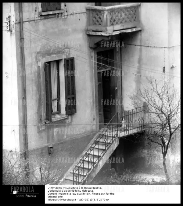 Rapina di via Osoppo, la villetta di Luciano De Maria, Milano, 1958 - Farabola Immagine digitale