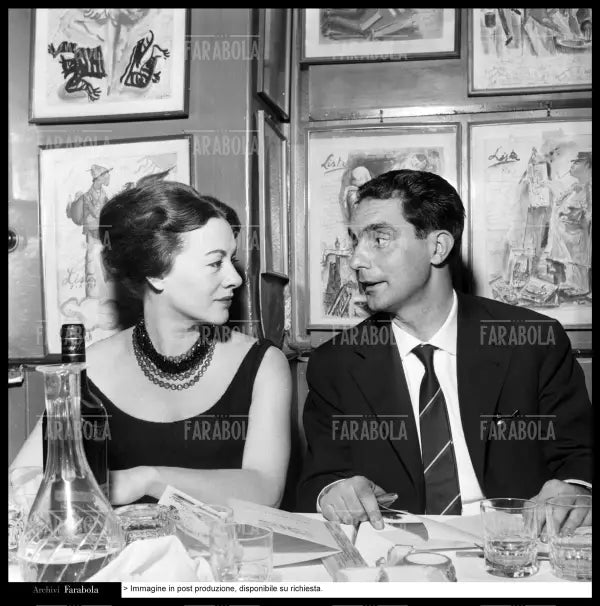 Riette Osborne e Italo Calvino, Premio Bagutta, 1959 - Farabola Immagine digitale