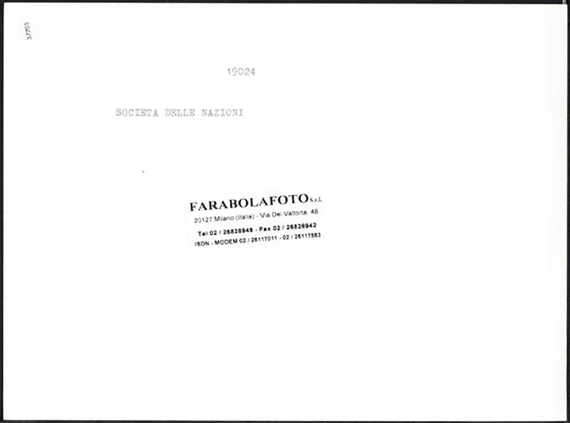 Riunione Società delle Nazioni anni 20 Ft 37705 - Stampa 24x18 cm - Farabola Stampa ai sali d'argento (anni 90)