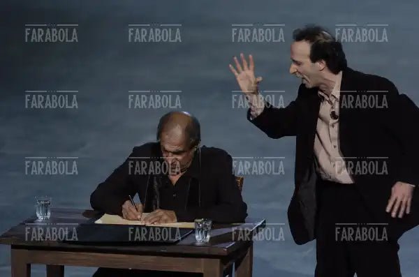 Roberto Benigni e Adriano Celentano, RockPolitik, 2005 - Farabola Immagine digitale