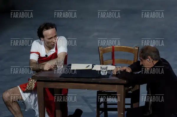 Roberto Benigni e Adriano Celentano, RockPolitik, 2005 - Farabola Immagine digitale