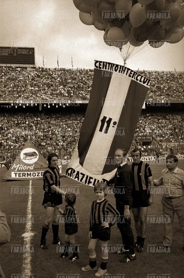Roberto Boninsegna, Giuseppe Invernizzi e Mario Corso, Inter vs Lazio, 1971