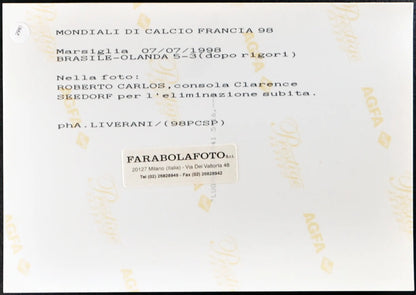 Roberto Carlos Seedorf Mondiali Francia 98 Ft 2981 - Stampa 20x15 cm - Farabola Stampa ai sali d'argento