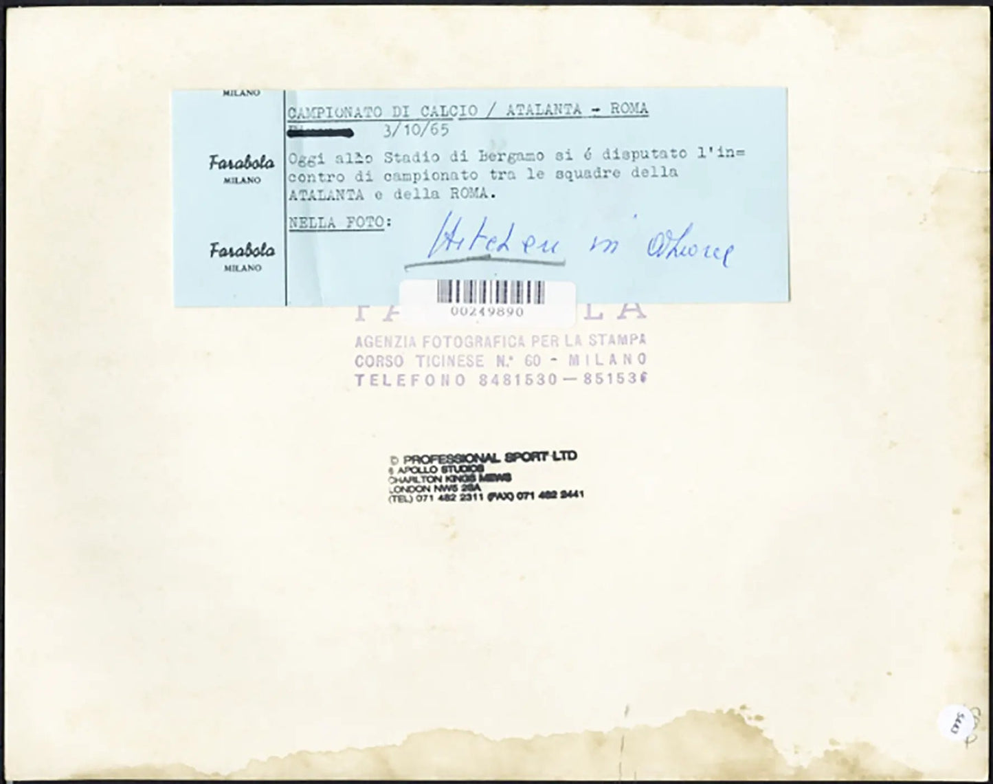 Roma Hitchen in azione 1965 Ft 5443 - Stampa 21x27 cm - Farabola Stampa ai sali d'argento