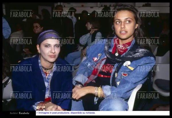 Rosalinda e Rosita Celentano, anni 90 - Farabola Immagine digitale