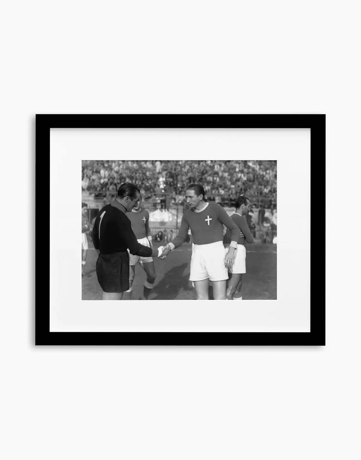 Rossetti e Piola, Milan-Novara 1949 — stampa fine art con cornice nera
