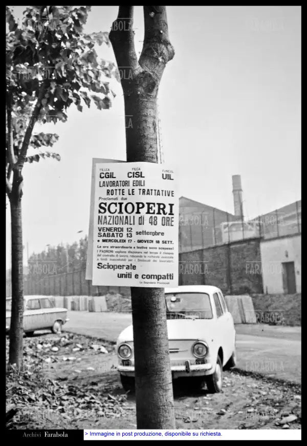 Sciopero dei metalmeccanici, Milano, 1969 - Farabola Immagine digitale