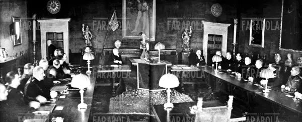 Seduta del Gran Consiglio del Fascismo, 1936 - Farabola Immagine digitale