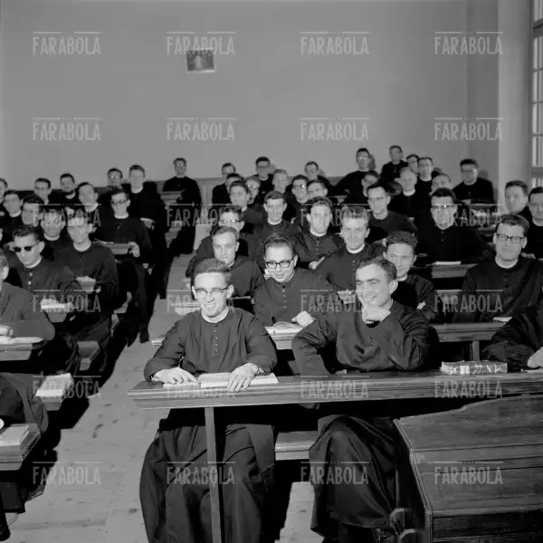 Seminaristi del Seminario di Venegono, 1965 - Farabola Immagine digitale