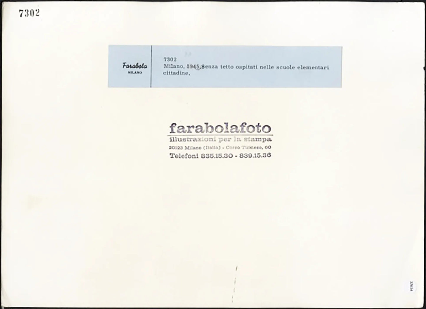 Senzatetto nelle scuole 1945 Ft 37454 - Stampa 22x30 cm - Farabola Stampa ai sali d'argento