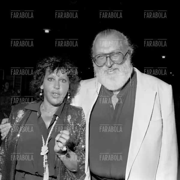Sergio Leone con la moglie Carla, Festival di Venezia, 1988 - Farabola Immagine digitale