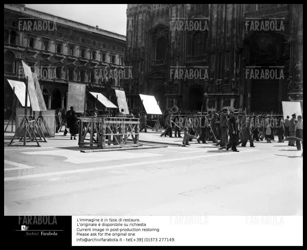 Set del film Miracolo a Milano, 1951 - Farabola Immagine digitale