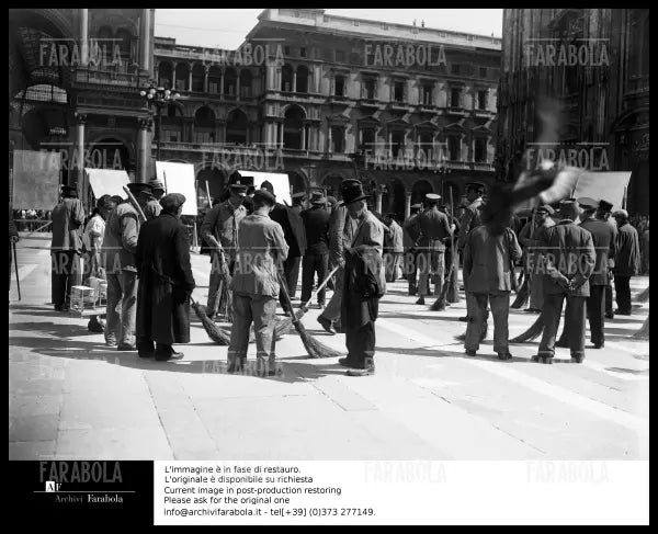 Set del film Miracolo a Milano, 1951 - Farabola Immagine digitale