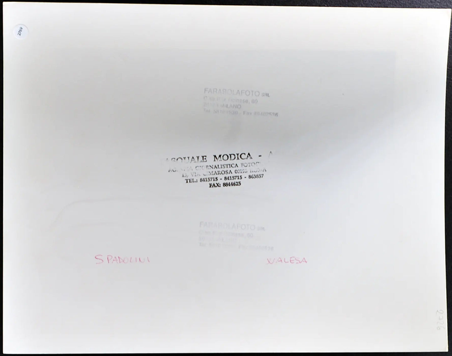 Spadolini e Lech Walesa anni 90 Ft 2769 - Stampa 24x30 cm - Farabola Stampa ai sali d'argento