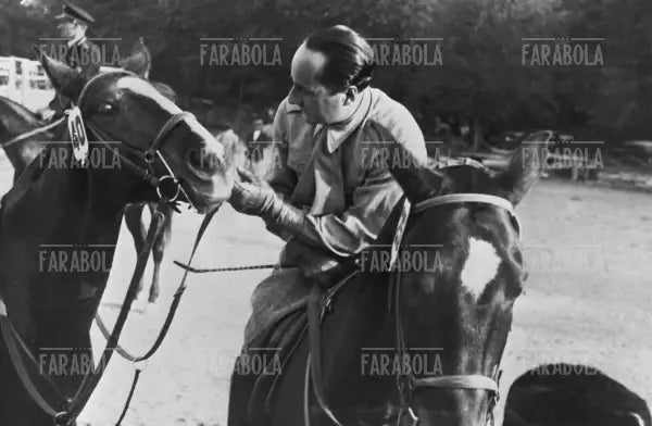 Starace ad una gara ippica, 1933 - Farabola Immagine digitale