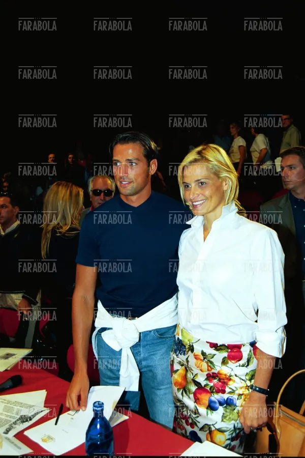 Stefano Bettarini e Simona Ventura, Miss Italia, 1999 - Farabola Immagine digitale