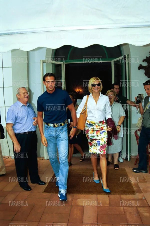Stefano Bettarini e Simona Ventura, Miss Italia, 1999 - Farabola Immagine digitale