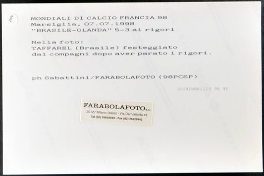 Taffarel Mondiali Francia 98 Ft 2979 - Stampa 20x15 cm - Farabola Stampa ai sali d'argento