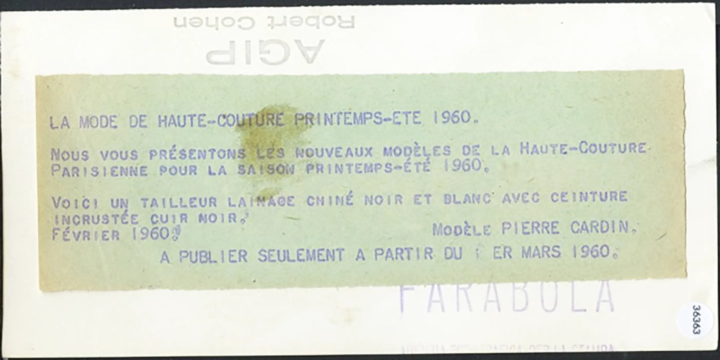 Tailleur Pierre Cardin 1960 Ft 36363 - Stampa 9x18 cm - Farabola Stampa ai sali d'argento