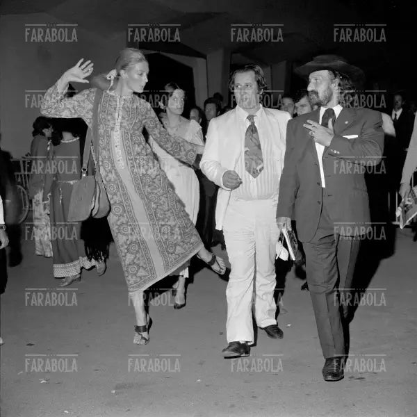 Tinto Brass e Vanessa Redgrave, Festival di Venezia, 1971 - Farabola Immagine digitale