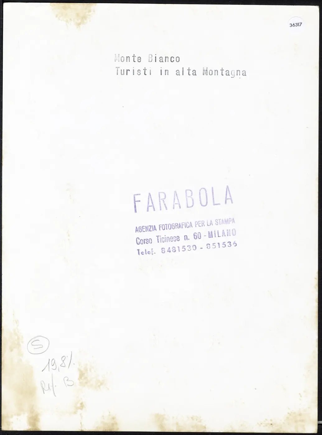Turisti in alta montagna anni 60 Ft 36317 - Stampa 24x18 cm - Farabola Stampa ai sali d'argento