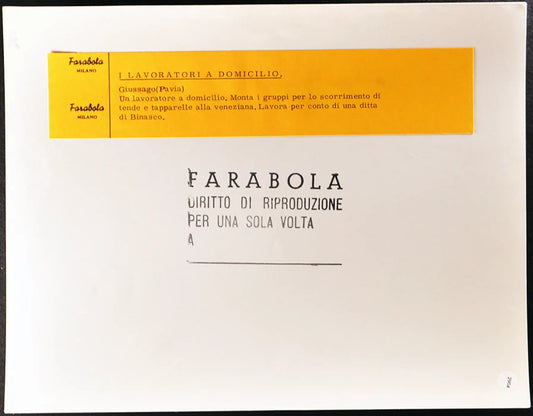 Un lavoratore a domicilio anni 60 Ft 2904 - Stampa 21x27 cm - Farabola Stampa ai sali d'argento