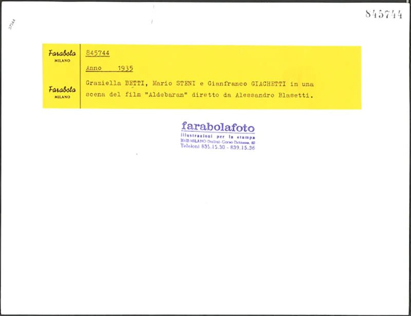 Una scena del film Aldebaran 1935 Ft 37344 - Stampa 21x27 cm - Farabola Stampa ai sali d'argento (anni 90)