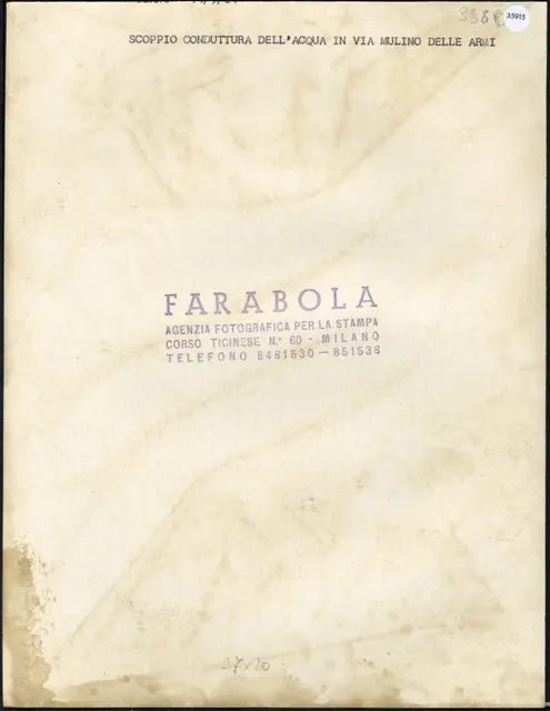 Va Mulino delle Armi anni 60 Ft 35915 - Stampa 21x27 cm