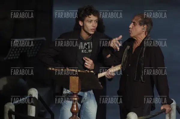 Valentino Rossi e Adriano Celentano, RockPolitik, 2005 - Farabola Immagine digitale