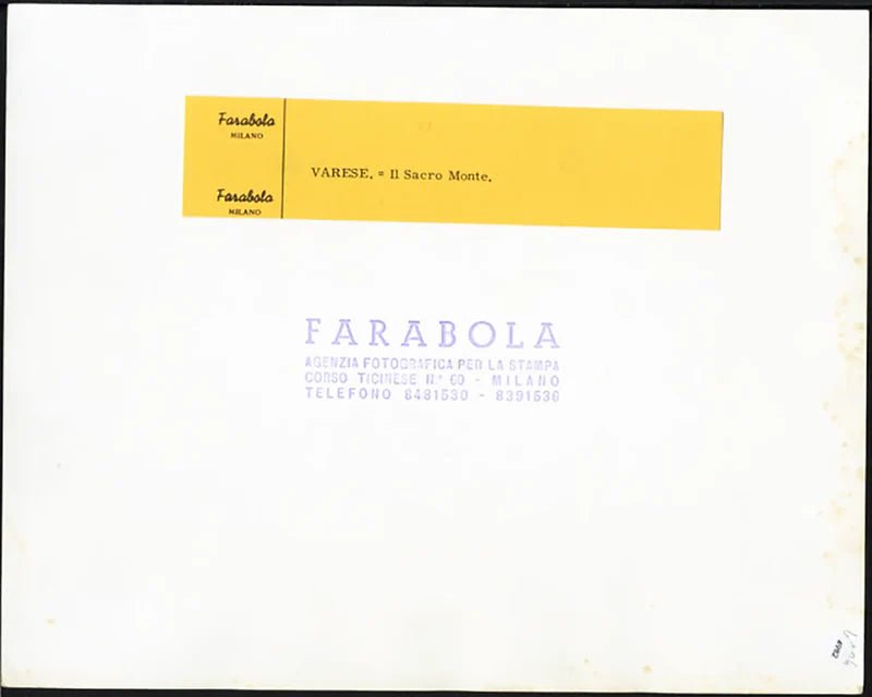 Varese Sacro Monte anni 60 Ft 4982 - Stampa 21x27 cm - Farabola Stampa ai sali d'argento