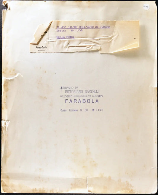 Veduta Salone Auto Torino 1958 Ft 35361 - Stampa 21x27 cm - Farabola Stampa ai sali d'argento