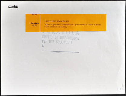 Venditore di gamberetti anni 50 Ft 2816 - Stampa 21x27 cm - Farabola Stampa ai sali d'argento