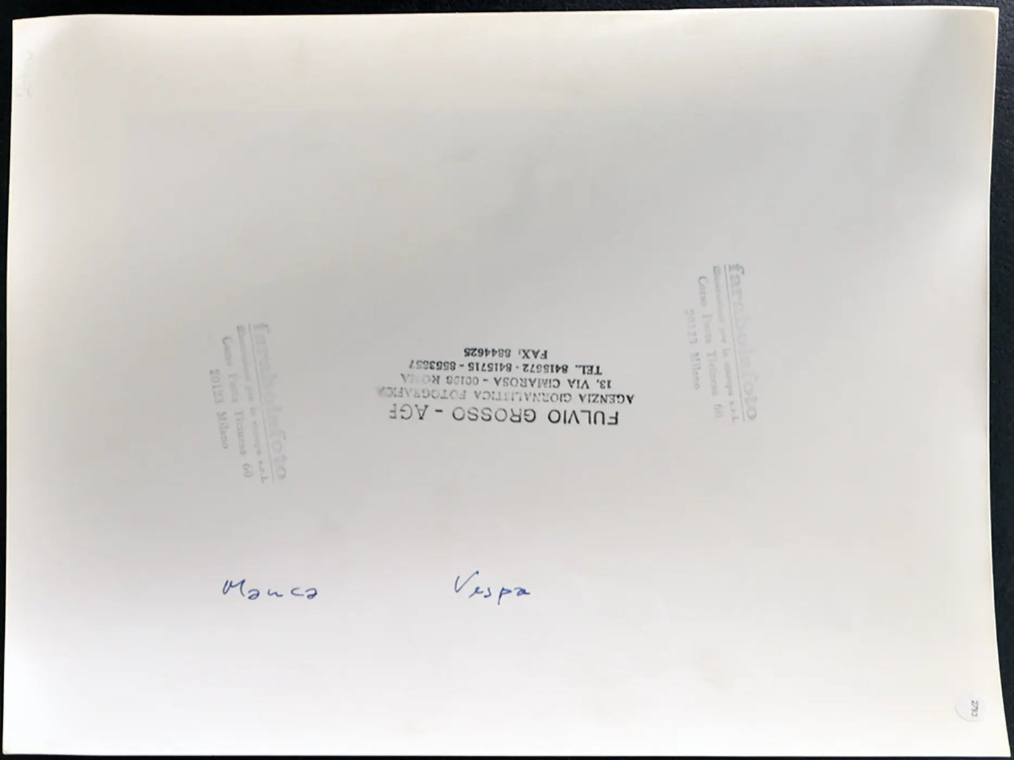 Vespa e Manca anni 90 Ft 2783 - Stampa 24x30 cm - Farabola Stampa ai sali d'argento