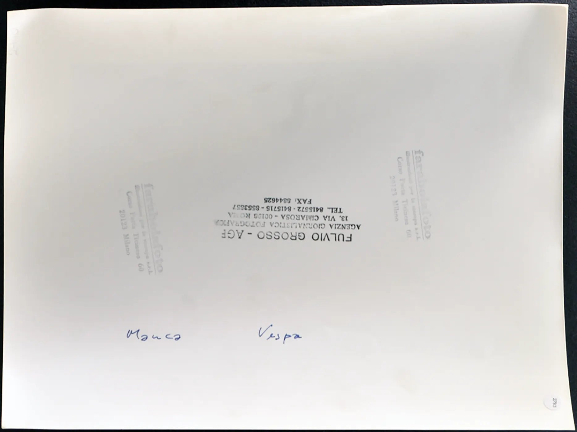 Vespa e Manca anni 90 Ft 2783 - Stampa 24x30 cm - Farabola Stampa ai sali d'argento