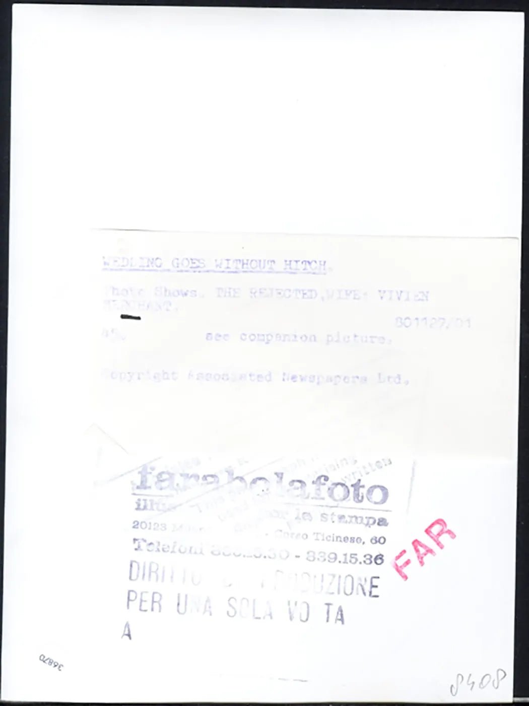 Vivien Merchant 1980 Ft 36870 - Stampa 20x15 cm - Farabola Stampa ai sali d'argento