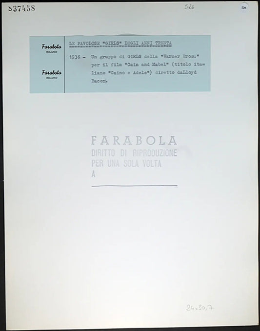 Girls della Warner Bros 1936 Ft 526 - Stampa 30x24 cm - Farabola Stampa ai sali d'argento