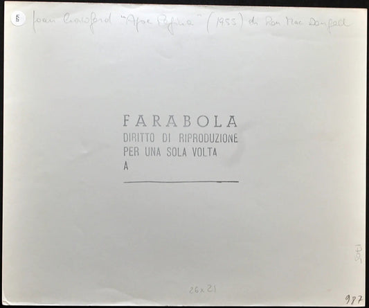 Joan Crawford Film Ape Regina 1955 Ft 1771 - Stampa 21x27 cm - Farabola Stampa ai sali d'argento