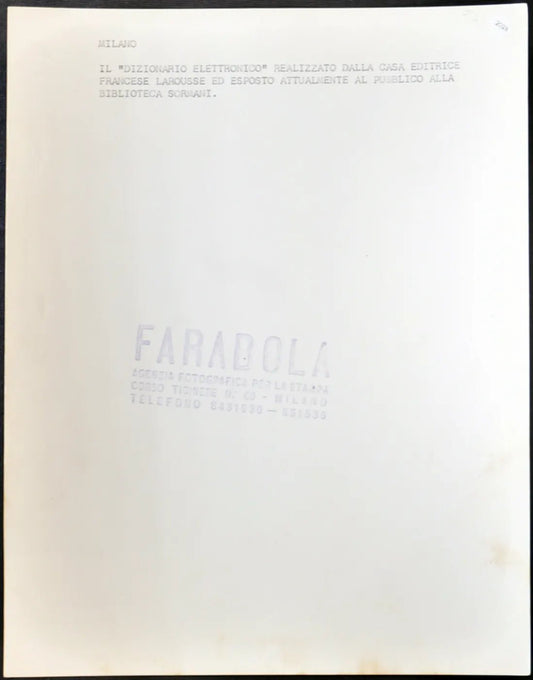 Dizionario Elettronico Larousse Ft 2028 - Stampa 21x27 cm - Farabola Stampa ai sali d'argento