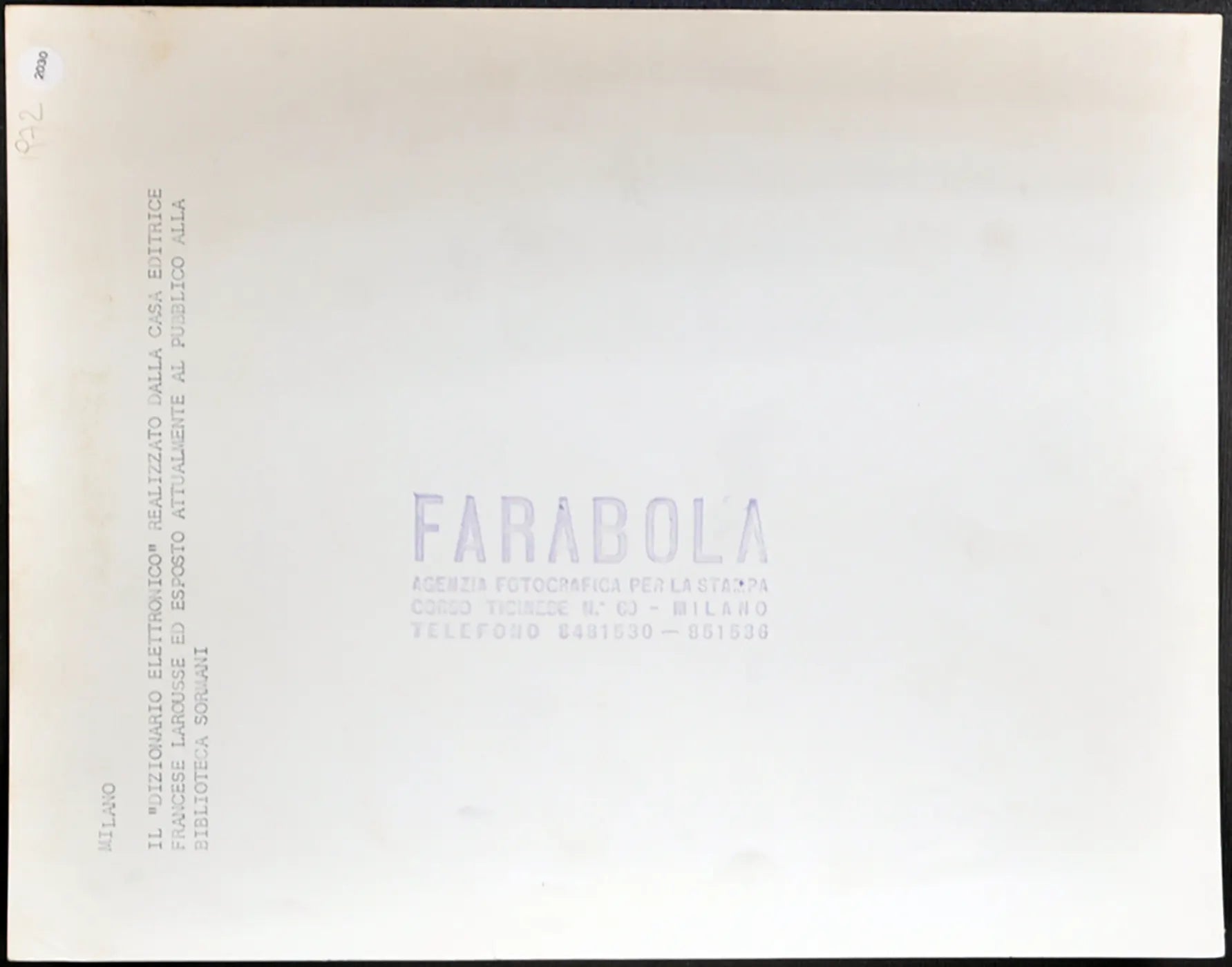 Dizionario Elettronico Larousse Ft 2030 - Stampa 21x27 cm - Farabola Stampa ai sali d'argento