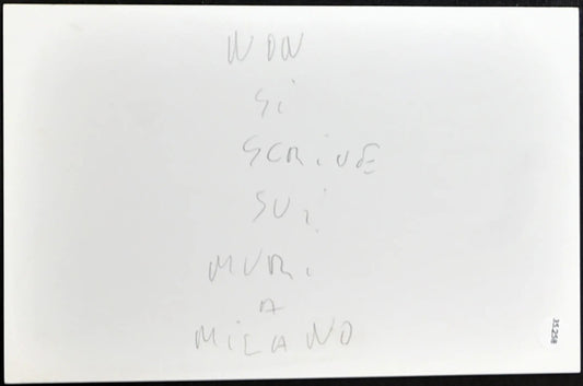 Film Non si scrive sui muri a Milano 1975 Ft 35258 - Stampa 18x13 cm - Farabola Stampa ai sali d'argento