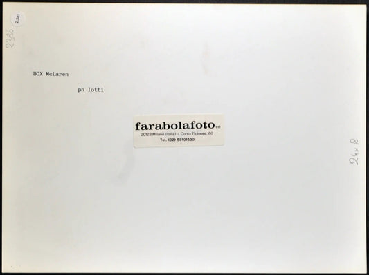 Formula 1 Box McLaren anni 90 Ft 2341 - Stampa 24x18 cm - Farabola Stampa ai sali d'argento